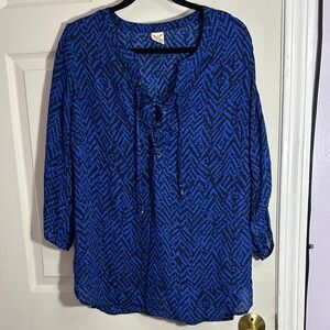 Navy/Royal Blue top
